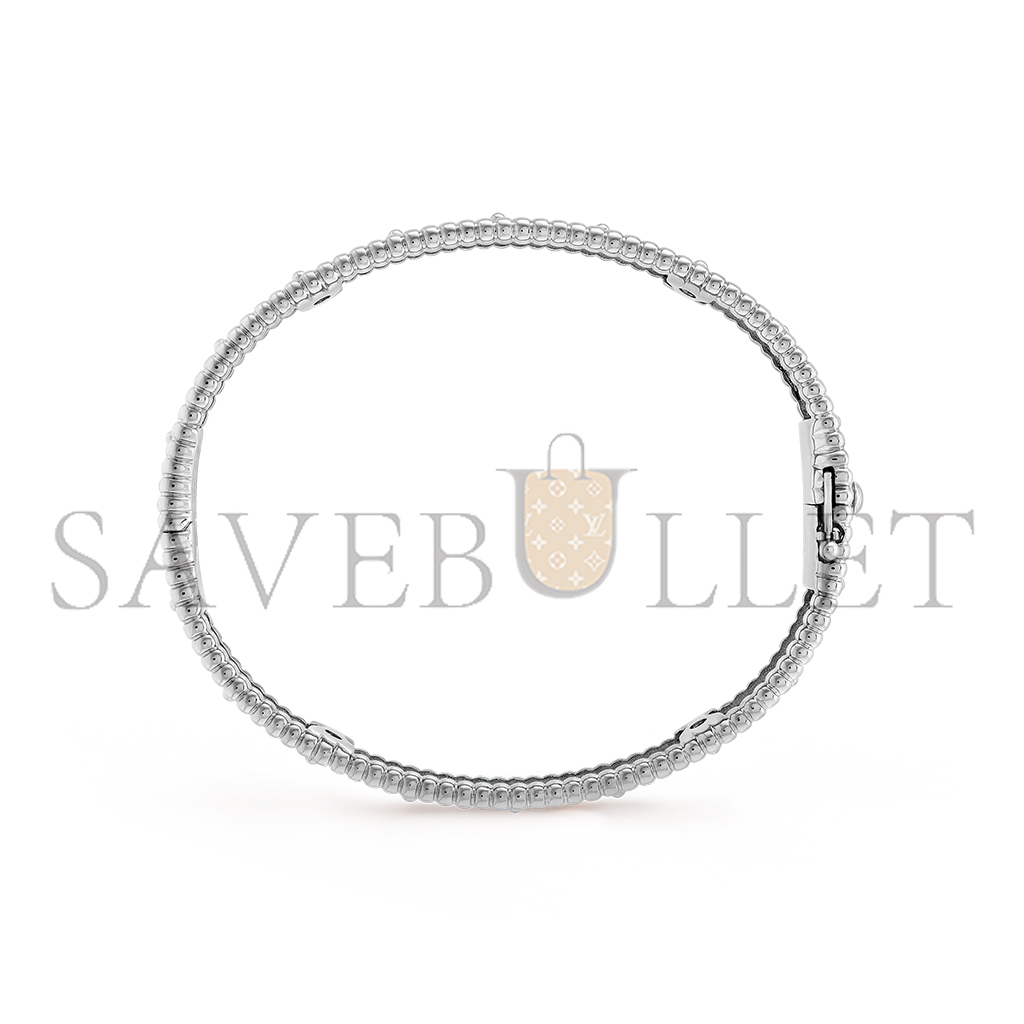VAN CLEEF PERLÉE CLOVERS BRACELET, SMALL MODEL VCARP3O300 VAN CLEEF PERLÉE CLOVERS BRACELET, SMALL MODEL VCARP3O300